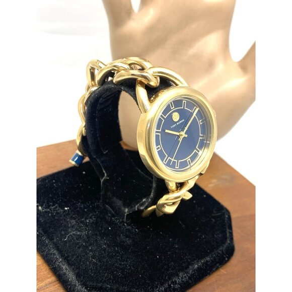 Tory Burch Women\'s Watch TBW7212 Ravello Quartz Blue Dial Gold Steel 32mm main image 4
